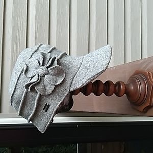 Betmar women's wool blend gray cap